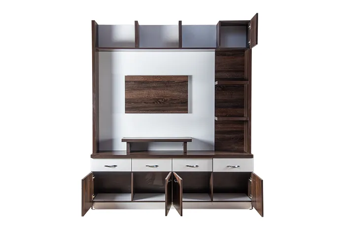 VIVDeal Oak Textured Dark & White Unit for TV